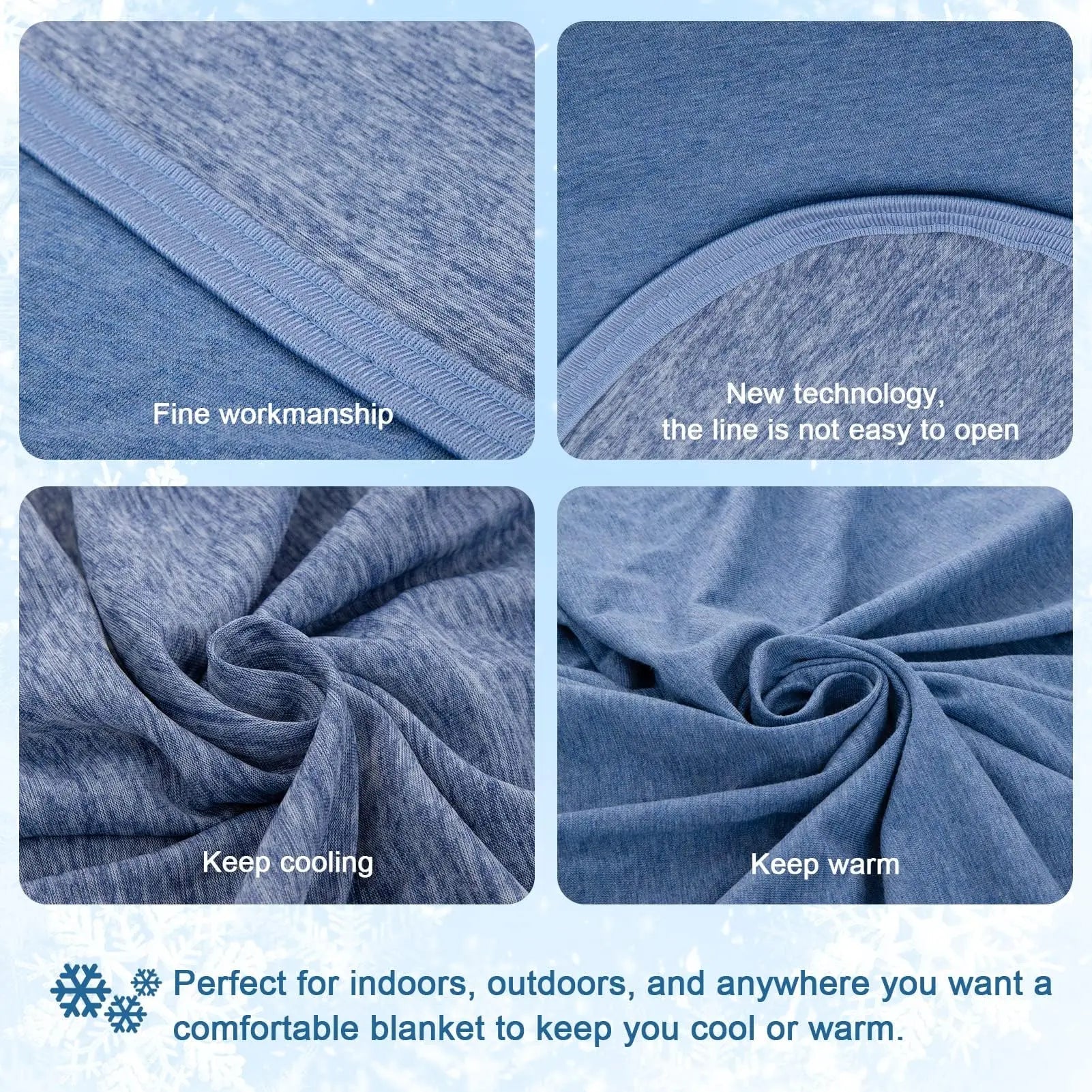 Stay Cool Blanket for Hot Sleepers - Lightweight Summer Relief - silverfoxgoods